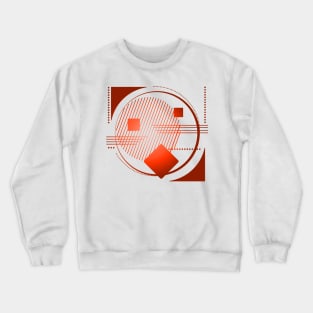 Geometric abstract minimal red Crewneck Sweatshirt